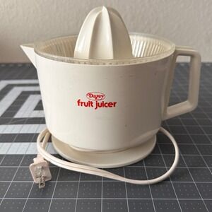 Vintage Dazey Fruit Juicer FJ-28 Electric 120V Citrus Press Retro Kitchen Tested